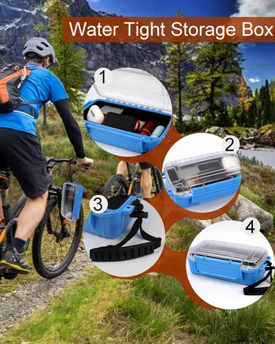 Miniatura 4 de Caja seca impermeable, contenedor de almacenamiento impermeable, pequeña caja de secado a prueba de agua para kayak, barco, caja seca, funda