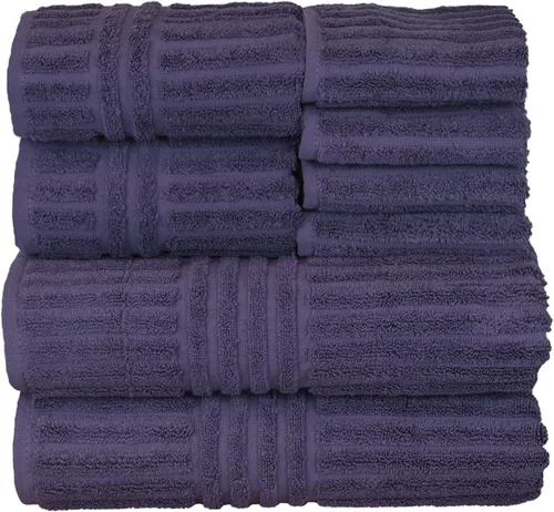 Miniatura 78 de Colección de calidad de hotel y spa, altamente absorbente y de secado rápido, 100% algodón turco, 750+ GSM, toallas ecológicas, toallas con borde