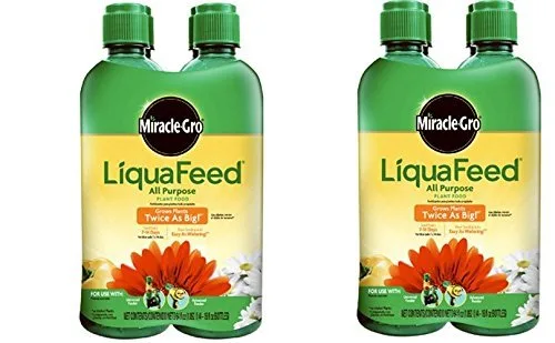MiracleGro LiquaFeed - Paquete de recarga de alimentos para plantas multiusos (fertilizante líquido para plantas) 16 onzas (8 unidades)
