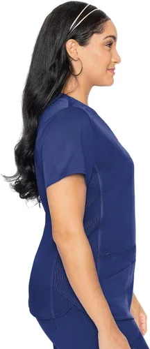 Miniatura 3 de Med Couture Touch - camisa de uniforme médico con cuello en V para mujer