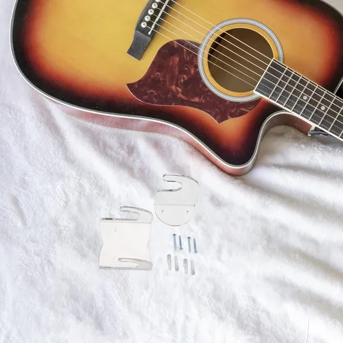 Miniatura 4 de DOITOOL Soporte de pared para guitarra horizontal, acrílico transparente acústica/clásica/eléctrica, soporte para ukelele banjo, exhibición