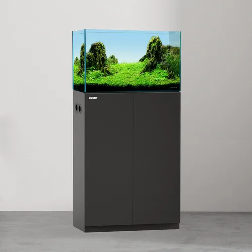 Miniatura 9 de Landen Soporte de madera para acuario y gabinete para tanque de hasta 20 galones, soporte de tanque de agua salada y reptil de peces, alfombrilla