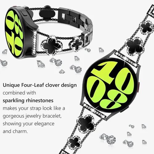 Miniatura 5 de WINGLE para Galaxy Watch 8/8 Classic Banda 40/44/46mm Galaxy Watch 7 6 5 4 FE Banda 40mm 44mm Samsung Watch 5 Pro Bandas 45mm, Bandas Brillantes