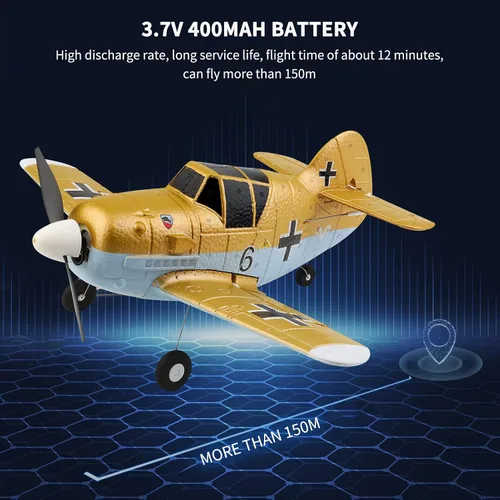 Miniatura 7 de GoolRC Avión RC, avión WLtoys A250 RC, avión de control remoto de 2.4 GHz 4 canales con giroscopio de 6 ejes, juguetes de vuelo de aviones RC