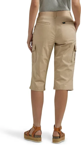 Miniatura 3 de Lee Pantalón capri Petite Flex-to-Go de tiro medio de 15 pulgadas para mujer