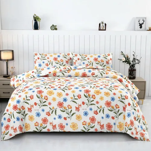 Miniatura 13 de SDIII - Juego de edredón de 3 piezas gris tamaño Queen con 2 fundas de almohada, juego de ropa de cama suave de microfibra cepillada gris para Gris