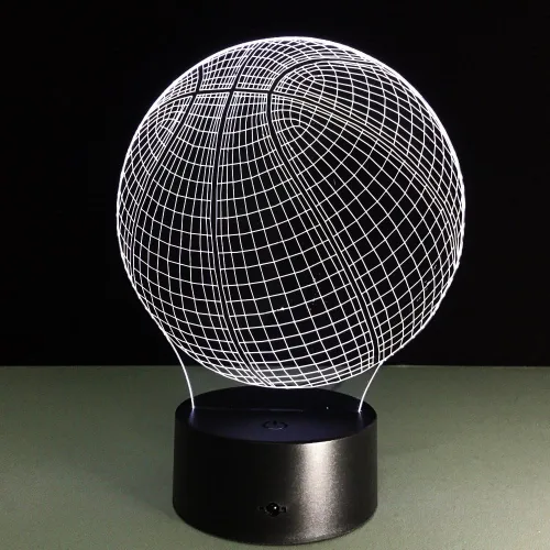Miniatura 5 de Lámparas nocturnas 3D de ilusiones ópticas, T1-3deng-lanqiu01, 0.50watts, 5.00 volts