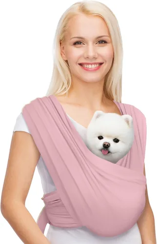 Miniatura 11 de Transportador para perros pequeños, transportador de perros con orientación frontal, eslinga para gatos manos libres, tamaño ajustable, reduce
