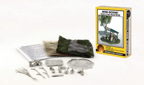 Miniatura 2 de Woodland Scenics Ernies Fruit Stand Mini Escena