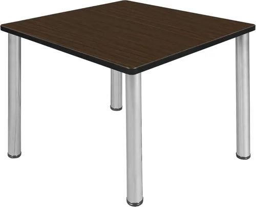 Miniatura 29 de Regency Kee - Mesa cuadrada pequeña para sala de descanso de 30 pulgadas, parte superior de cerezo, patas negras