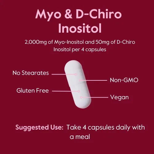 Miniatura 5 de BESTVITE Myo & D-Chiro Inositol (120 cápsulas vegetarianas) - Proporción 40:1 - Sin estearatos - Vegano - Sin OMG - Sin gluten