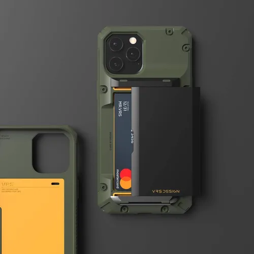 Miniatura 6 de VRS DESIGN Damda Glide Pro - Funda para iPhone 12 Pro Max, con [4 tarjetas] Premium Robusta [Semiautomática] Funda para tarjeta de crédito