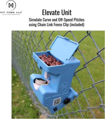 Miniatura 4 de Máquina de lanzamiento, ayuda para entrenamiento de coordinación ojo-mano de béisbol, softbol, ligera, portátil, práctica de bateo en cualquier
