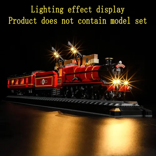 Miniatura 6 de GEAMENT Kit de luces LED compatible con Lego Hogwarts Express Collector's Edition - Juego de iluminación para modelo de construcción 76405
