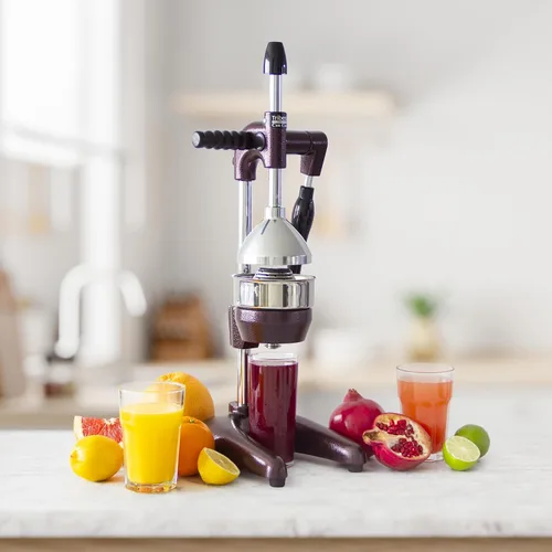Miniatura 2 de Tribest Pro MJP-105 XL Máquina exprimidora manual profesional de prensa en frío para granadas y cítricos (morado)