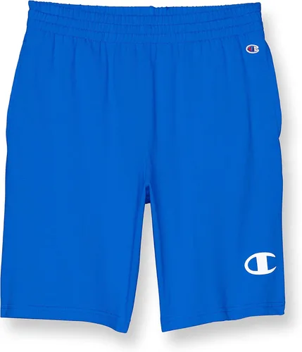 Champion Pantalones cortos de algodón para niños, pantalones cortos de gimnasio para niños, algodón, logotipo C grande, gráficos, 8 pulgadas