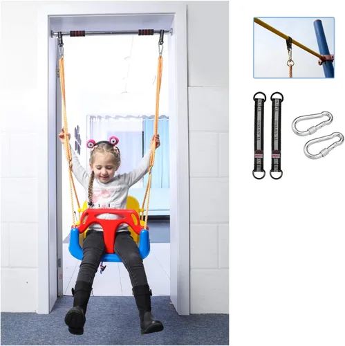 Miniatura 5 de RedSwing 3 en 1 Asiento de columpio para bebé, columpio para niños pequeños, asiento colgante antivuelco, seguro y cómodo, desmontable, para bebés a