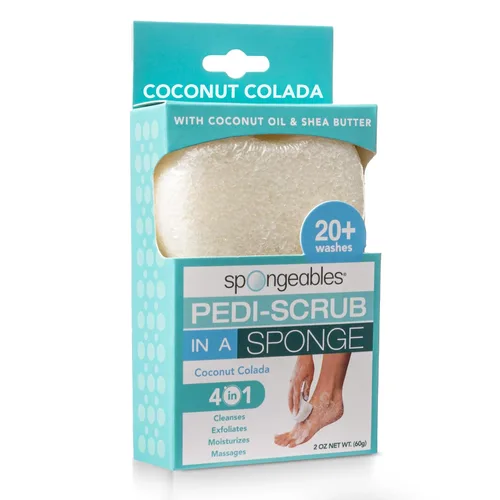 Miniatura 24 de Spongables Pedi Scrub - Esponja exfoliante para pies de 5+ lavados, lavanda, 6 unidades Aceite de árbol de té de lavanda Viaje