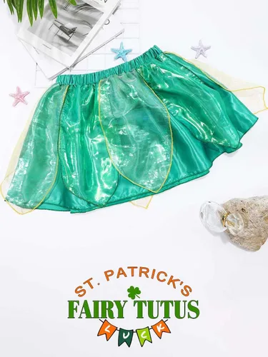 Miniatura 2 de Kakaco Women Fairy Skirt Sparkly Tutu Skirt Layered Fairy Dance Tutus Festival Outfit Skirt for Women and Girls