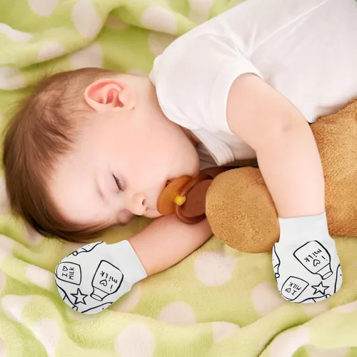 Miniatura 6 de ONESING 6-20 pares de guantes de bebé sin arañazos 0-6 meses, guantes esenciales para bebés recién nacidos, niños y niñas