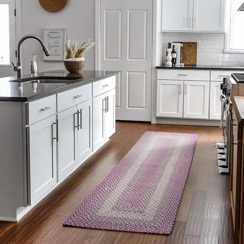 Miniatura 25 de Super Area Rugs Alfombra Trenzada Estilo Granja de 20x30 Pulgadas - Alfombra de Algodón Natural Suave para Baño, Cocina, Entrada - Alfombra Tejida