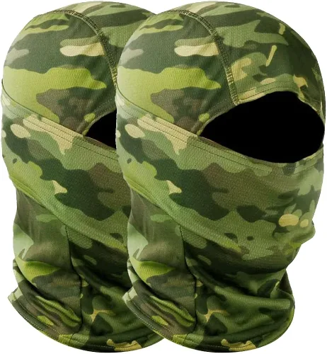 Máscara facial de camuflaje militar bandana pasamontañas capucha para hombres y mujeres entrenamiento táctico ciclismo esquí resistente al viento