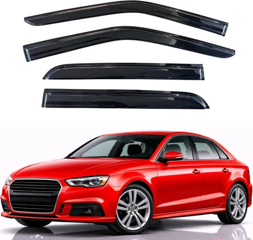 Miniatura 23 de KPY Visor de ventana compatible con Hyundai Tucson 2021-2025, 4 piezas de deflector de ventilación para ventana lateral, estilo Mugen, protector