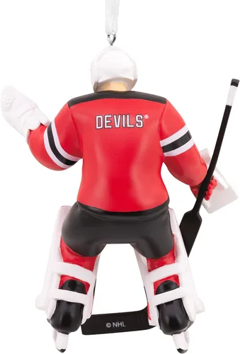 Miniatura 2 de Hallmark NHL New Jersey Devils Portero Ornamento de Navidad (0001OSL1882)
