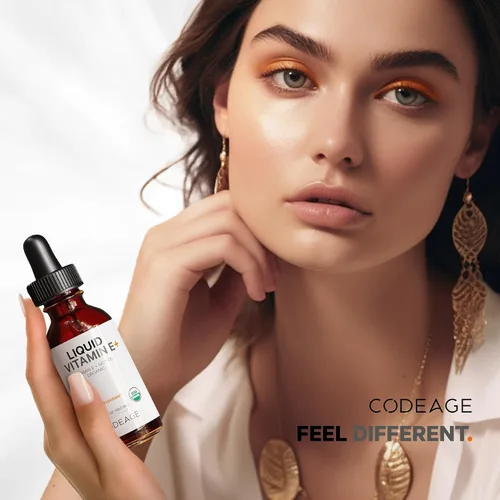 Miniatura 7 de Codeage Vitamina E líquida - Vitamina E orgánica certificada por el USDA, suministro de 2 meses - Acetato de tocoferol D-alfa, aceite de MCT