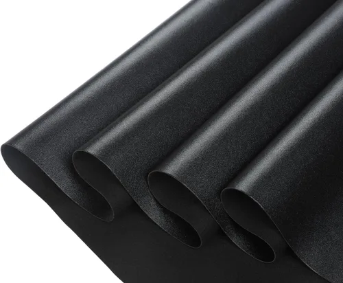 CDY Hojas de cuero sintético de vinilo marino: tela sintética suave e impermeable, piel sintética, 54 x 36 pulgadas, muy adecuadas para hacer Negro