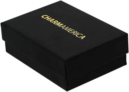 Miniatura 11 de Charm America - Dije de corazón inflado de oro - Oro de 14/10 quilates - Colgante de corte diamante pulido - Joyas 3D - Ideal para regalos