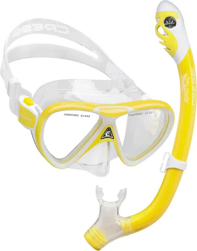 Miniatura 8 de Cressi Juego de silicona para snorkel (máscara y snorkel seco) para niños de 5 a 15 años - Pegaso e iguana seca: diseñado en Italia