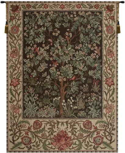 Miniatura 15 de Charlotte Home Furnishings Inc - Tapiz belga mediano para colgar en la pared Acanthus III Decoración de pared inspirada en la naturaleza 33 x 40