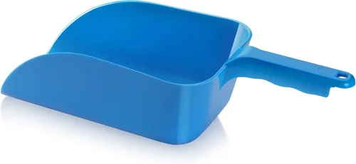 Miniatura 2 de New Star Foodservice 34462 Pala de hielo utilitaria de plástico de policarbonato. Azul, 64 onzas