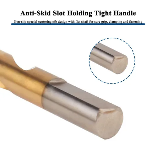 Miniatura 6 de 3 brocas de soldadura por puntos, broca de corte de soldadura de acero cobalto de alta velocidad con revestimiento de titanio de 1/4 de pulgada