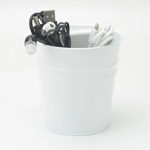 Miniatura 6 de Soporte para bolígrafo para escritorio, soporte para lápices, organizador de bolígrafos de metal, almacenamiento de maceta pequeña de hojalata