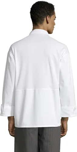 Miniatura 2 de Uncommon Threads Abrigo clásico unisex de Knot Pro Chef, parte trasera de malla absorbente