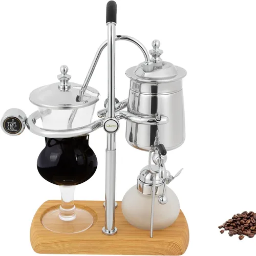 Miniatura 10 de Family Balance - Cafetera sifón con sifón, diseño elegante de estilo retro (dorado)