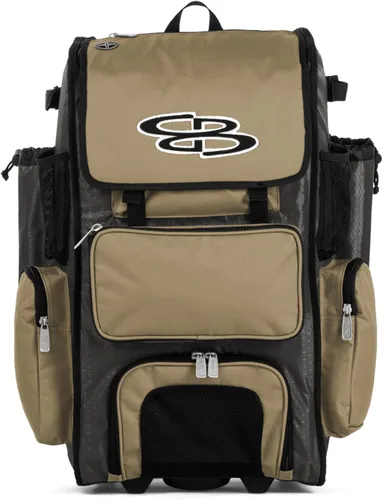 Miniatura 40 de Boombah Rolling Superpack - Bolsa para equipo de béisbol/sóftbol, varios colores, mango telescópico y capacidad para 4 murciélagos, versión