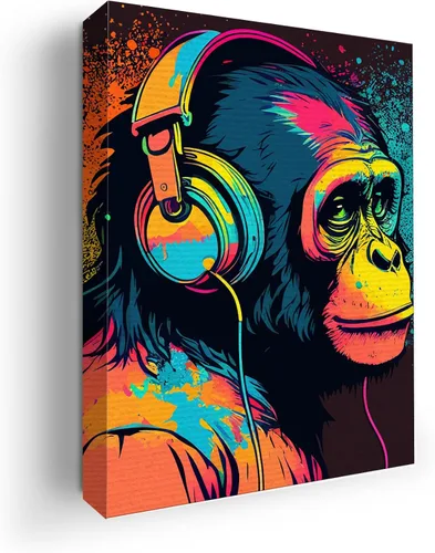 Miniatura 82 de Mavis Print - Lienzo decorativo para pared con diseño de conejo/conejo, 36 x 36 pulgadas, decoración de pared de animales impresos en HD y marco