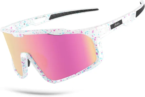 Miniatura 13 de Ukoly Gafas de sol para ciclismo, correr, béisbol, pesca y golf para hombres y mujeres, gafas de sol deportivas con lente HD UV400 de 620