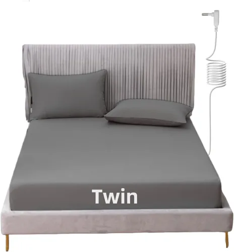 Miniatura 25 de Grounding - Sábana de cama tamaño King con cordón de 15 pies, 90% algodón orgánico + 10% fibra plateada, sábanas conductivas para un mejor sueño