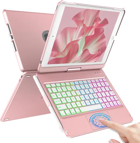 Miniatura 9 de COO Funda con teclado para iPad 10.2" 9ª/8ª/7ª generación, para iPad Air 10.5" (3ª generación) / para iPad Pro 10.5", con retroiluminación de 10