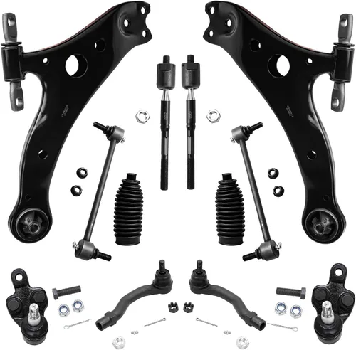 Miniatura 65 de Detroit Axle - Kit de suspensión delantera de 12 piezas para Mercury Grand Marquis Ford Crown Victoria Town Car 2003-2011, 2 brazos de control