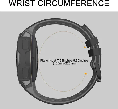 Miniatura 7 de ANCOOL Compatible con Garmin Instinct 2 Band, correa de silicona suave de repuesto para Garmin Instinct Tide/Esports/Solar/Smartwatches tácticos