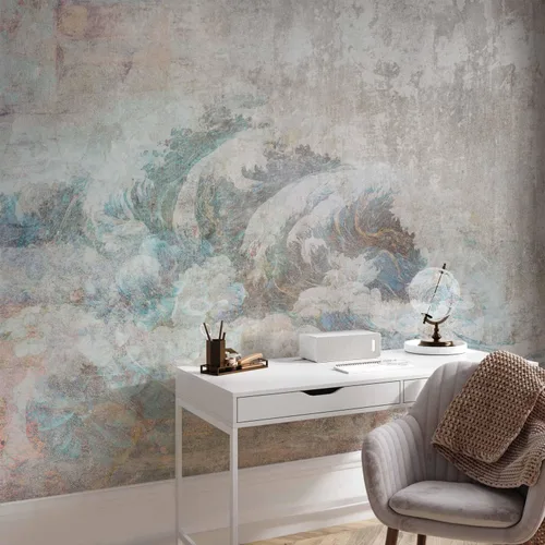 Miniatura 6 de artgeist Mural de pared Ola como Kanagawa 98 x 69 pulgadas - Papel tapiz no tejido de vellón para decoración de pared, impresión fotográfica, diseño
