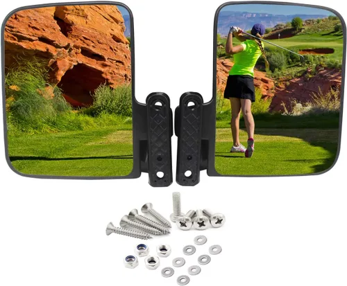 Miniatura 8 de Espejo panorámico convexo para carrito de golf EZGO, Club Car, Yamaha, espejo retrovisor de carrito de golf