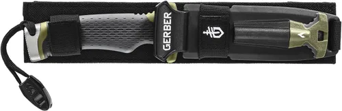 Miniatura 6 de Gerber Gear Ultimate Cuchillo de Supervivencia, Cuchillo de Hoja Fija con Filo Combinado, incluye Iniciador de Fuego y Varilla de Ferrocerio