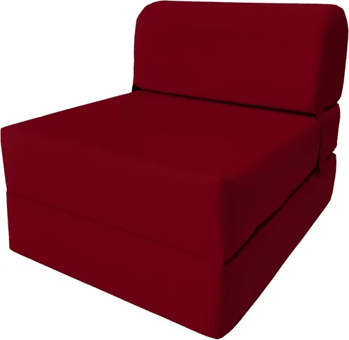 Miniatura 28 de D & D Futon Furniture Chair cama plegable de espuma, sofá de estudio, colchón de espuma doblado (6 x 36 x 70 pulgadas, azul real)