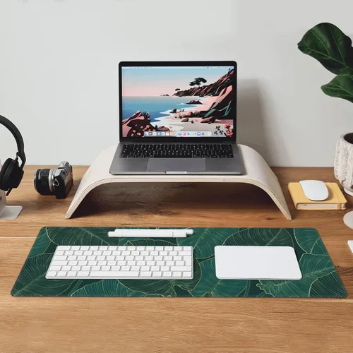 Miniatura 7 de Alfombrilla de mouse grande para juegos, extendida, grande, XL, para teclado, laptop, computadora, escritorio, con base antideslizante, borde cosido